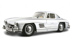 18-22023SL BBURAGO - Mercedes-Benz 300SL 1954 silver 1:24