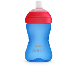 SCF802/01 Avent - Kubek z miękkim, odpornym na gryzienie ustnikiem 9 m+