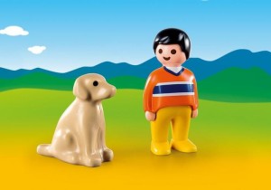9256 PLAYMOBIL 1.2.3. - Mężczyzna z psem