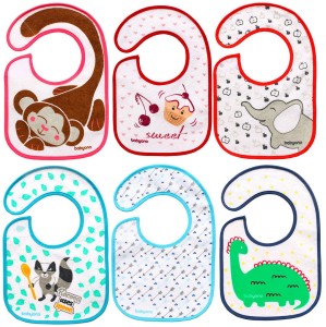 831 Babyono - Śliniak Frotte I eat and grow 3m+ - mix wzorów