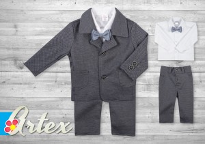 Artex - Garnitur z koszulą i muszką roz.62 Mix kolorów