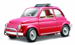 18-22099 BBURAGO - Fiat 500L 1968 red 1:24