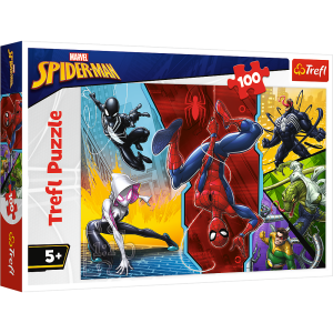16347 Trefl Marvel Spiderman - Do góry nogami 100 el.
