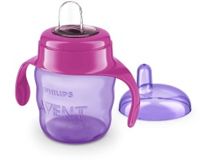 SCF551/03 Avent - Kubek z miękkim ustnikiem 200ml od 6m., różowy