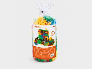 900 970  Marioinex - Klocki konstrukcyjne wafle gospodarstwo domowe w worku 120el.