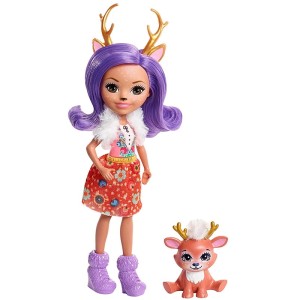 FXM75 Mattel ENCHANTIMALS - Lalka + Zwierzątko, Danessa Deer i Sprint DVH87