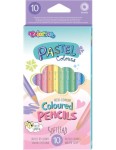 80813PTR Kredki ołówkowe okrągłe PASTEL 10 kol Colorino Kids