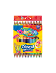 68512PTR Kredki ołówkowe trójkątne dwukolorowe 18 szt / 36 kol. Colorino Kids new