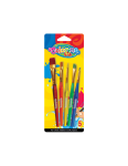 32599PTR Pędzelki akrylowe 5 szt. kolor blister Colorino Kids