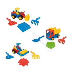 70423 WADER - Tech Truck walec z akcesoriami do piasku