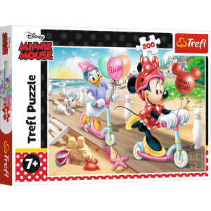 13262 Trefl - Puzzle Disney Minnie na plaży 200 el.