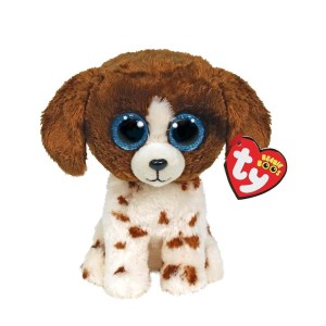 36249 TY Beanie Boos - Brązowo-biały pies Muudles 15cm