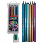 34661PTR Colorino - Kredki ołówkowe 6 kolorów JUMBO METTALLIC z temperówką