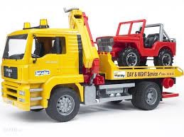 02750 BRUDER - MAN TGA pomoc drogowa z Jeepem