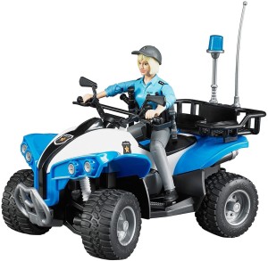 63010 BRUDER - Quad z policjantką i akcesoriami