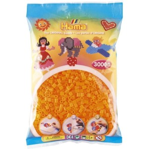 201-38 Hama Midi - Koraliki 3000szt. pomarańcz neon