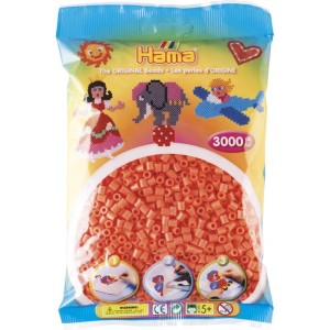 201-44 Hama Midi - Koraliki 3000szt.czerwony pastelowy
