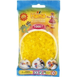 207-14 Hama Midi - Koraliki 1000 szt. żółty transparent