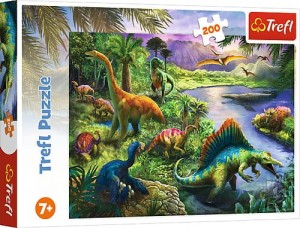 13281 Trefl - Puzzle Drapieżne dinozaury 200 el.
