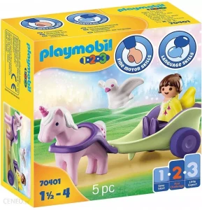 70401 PLAYMOBIL 1.2.3 - Powóz jednorożca z wróżką