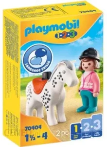 70404 PLAYMOBIL 1.2.3 - Amazonka z koniem