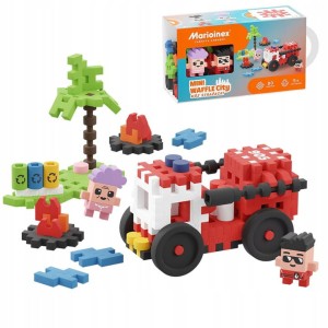 903 193 Marioinex - Waffle Mini Wóz strażacki 80 el.