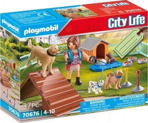 70676 PLAYMOBIL City Life zestaw upominkowy - Treserka psów