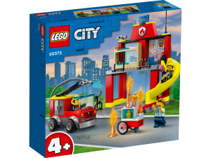 60375 LEGO® City - Remiza strażacka i wóz strażacki