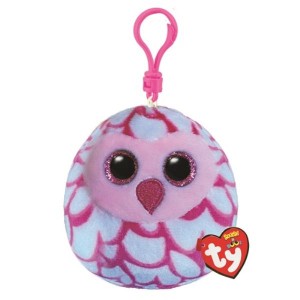 39563 Ty Squishy Beanies clip - Różowa sowa PINKY 8,5cm