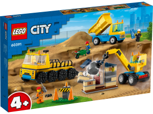 60391 LEGO® City - Ciężarówki i dźwig z kulą wyburzeniową