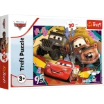 18293 Trefl - Puzzle Rozpędzone samochody. Disney Cars 30 el.