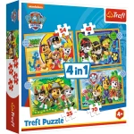 34395 Trefl Puzzle 4w1 - Wakacyjny Psi Patrol