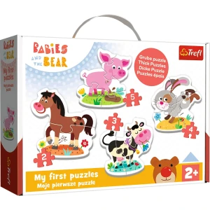 36127 Trefl Baby Classic - Na farmie. Bobaski i Miś
