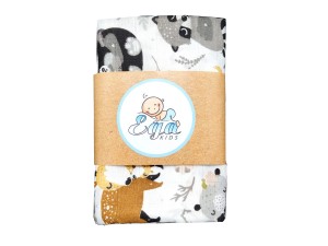 4304 Egakids - Pielucha Otulacz Muślin 120 x 120cm Leśna Rodzina 