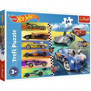 14362 Trefl MAXI - Szybkie Hot Wheels 24 el.