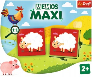 02266 Trefl - Gra Memos Maxi Zwierzęta na farmie