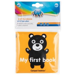 28033 CANPOL - Miękka książeczka kąpielowa z piszczkiem SENSORY TOYS; 2/803