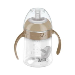 35/363 LOVI - Pierwszy kubek z obciążoną słomką 150ml Brown
