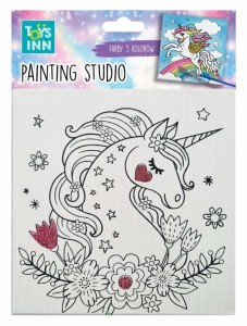 STN7922 Toys Inn - Canvas Unicorn kwiaty