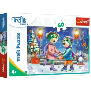 17383 Trefl Puzzle - Zima u Treflików 60 el.