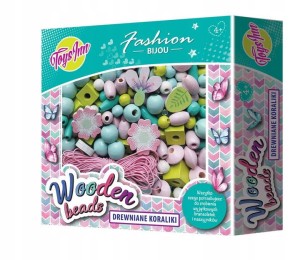 STN7304 Toys Inn - Koraliki drewniane 450szt. Kwiat