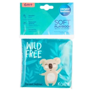 2/083 CANPOL - Miękka książeczka kąpielowa z piszczkiem WILD & FREE