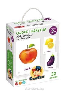 62169 CzuCzu - Karty obrazkowe na sznurku Owoce i warzywa