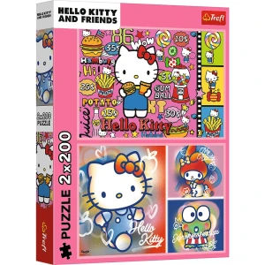 13336 Trefl Puzzle - Hello Kitty i przyjaciele 2x200 el.