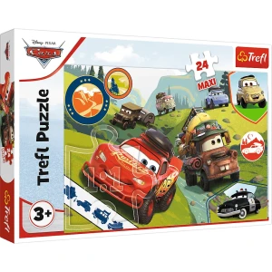 14352 Trefl Puzzle Maxi - Wesołe auta, Disney Cars 3, 24 el.