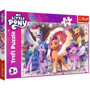14355 Trefl Puzzle Maxi - Wesoły dzień kucyków, Hasbro My Little Pony 24 el.