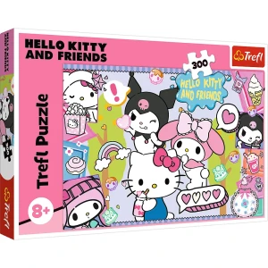23039 Trefl Puzzle - Szalone Trio, Hello Kitty 300 el.