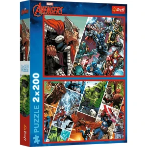 13318 Trefl Puzzle - Obrońcy świata Disney Marvel The Avengers 2x200 el.