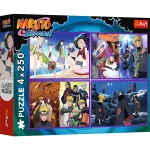 13339 Trefl Puzzle - Przygody Naruto Uzumaki 4x250 el.
