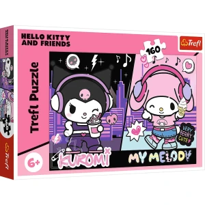 15430 Trefl Puzzle - Kuromi rządzi, Hello Kitty 160 el.